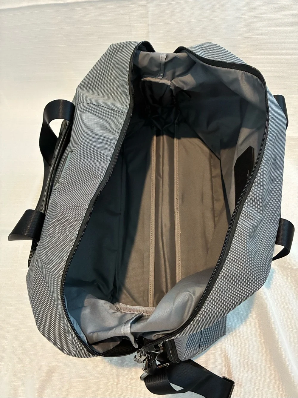 Tumi Men's Alpha X Double Expansion Gray and Black Travel Satchel Duffle Bag